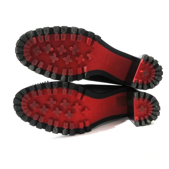 CHRISTIAN LOUBOUTIN OLIVIA SNOW Black Leather - Women's Boots 845-072125 - Picture 4 of 9